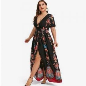 Rosegal Plus Size Maxi Slit Dress Brand New With Tag.